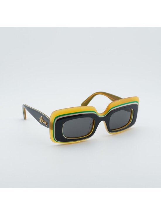 Loewe LW40139U 20A Sunglasses Grey/Brown Rectangle Frame, Grey Lenses main image 5